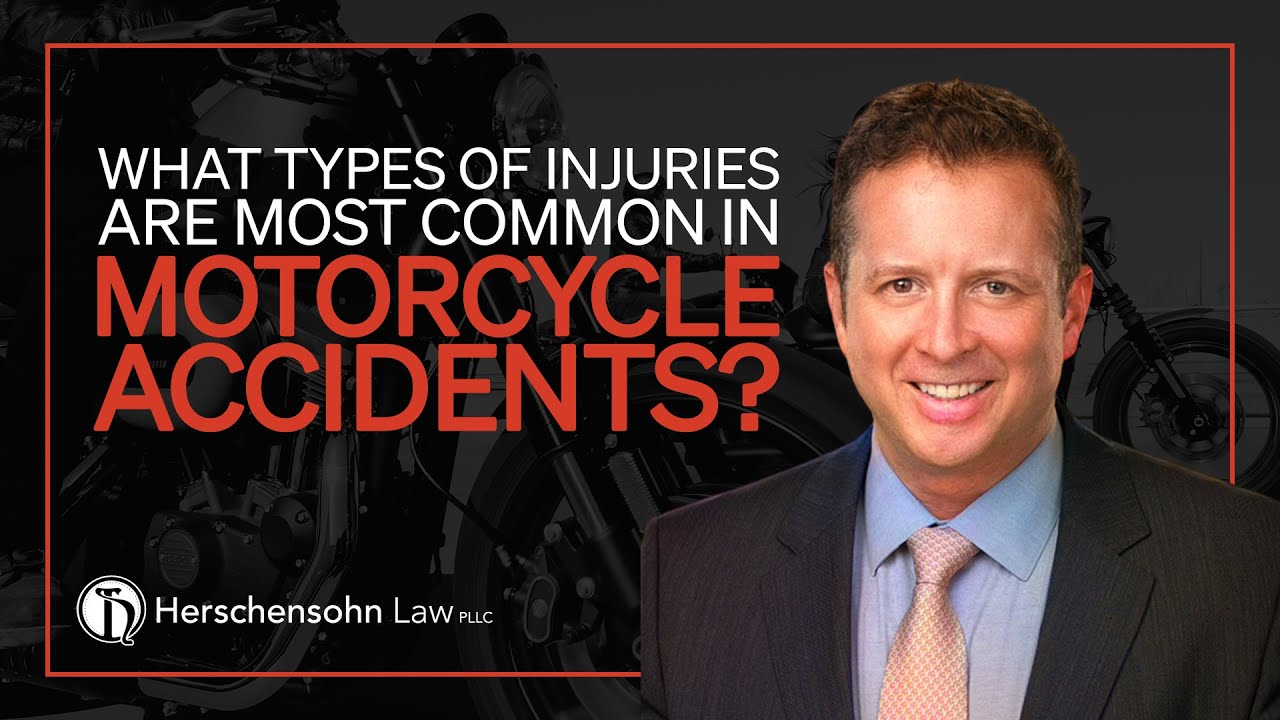 What types of injuries are most common in motorcycle accidents? - Herschensohn Law Firm