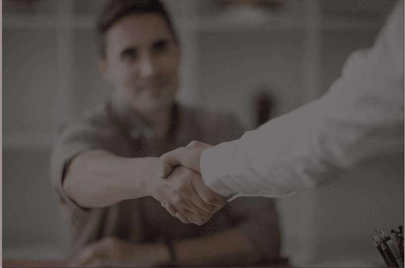 Attorney and Client handshake