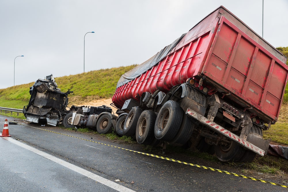 Seattle truck accident lawyer on the phone with client