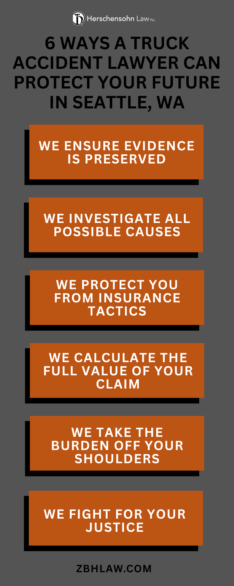 6 Ways A Truck Accident Lawyer Can Protect Your Future In Seattle, WA Infographic